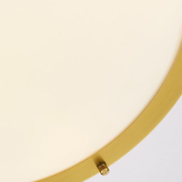Thehouselights-Two-tiered Gold Round LED Flush Mount Ceiling Lights-Ceiling Light--