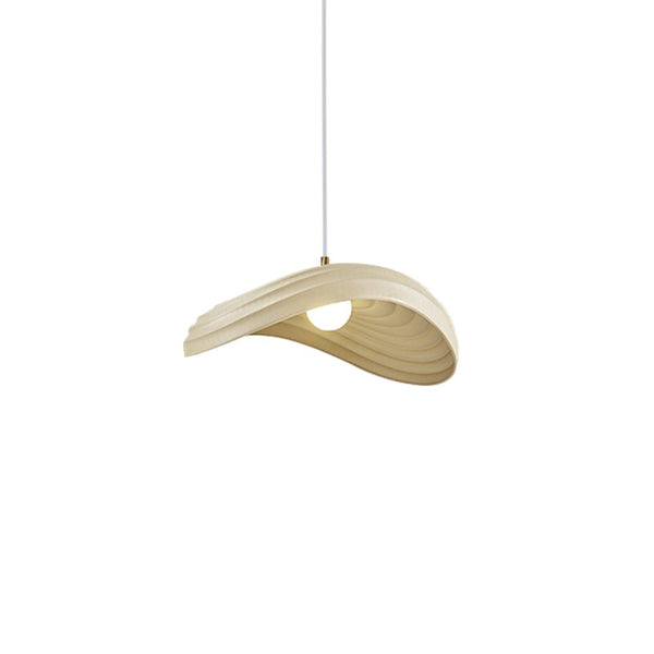 Thehouselights-Unique Layered Shape Curved Pendant Light-Pendant-Beige-