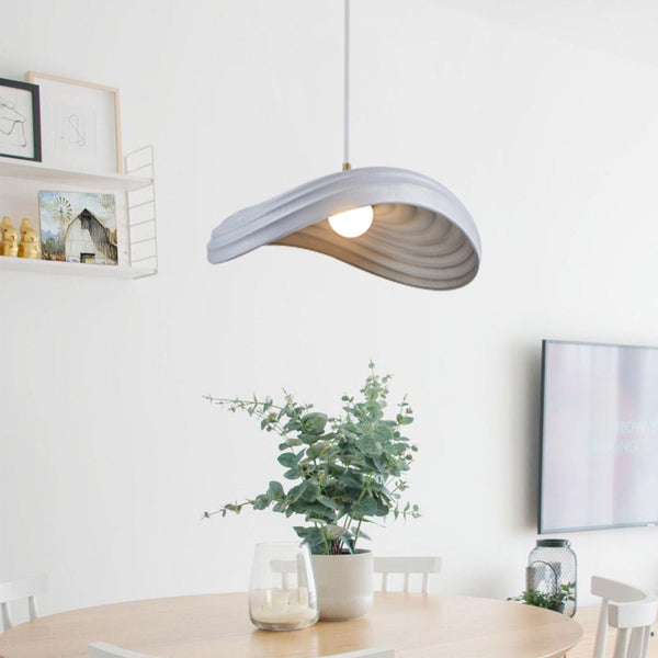 Thehouselights-Unique Layered Shape Curved Pendant Light-Pendant-Grey-