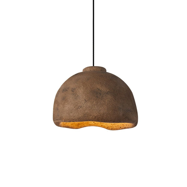 Thehouselights-Wabi-Sabi Bell-Shaped Pendant lighting-Pendant-Brown-60cm.