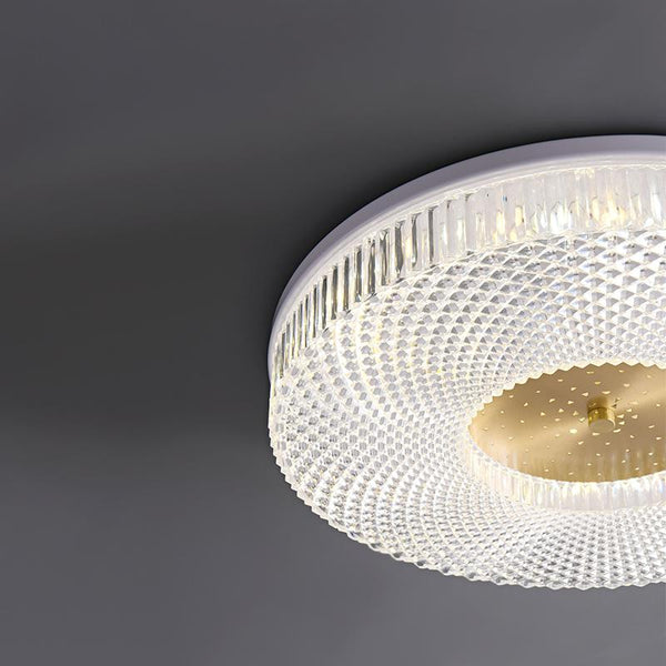 Thehouselights-White Acrylic LED Flush Mount Ceiling Lights-Ceiling Light--