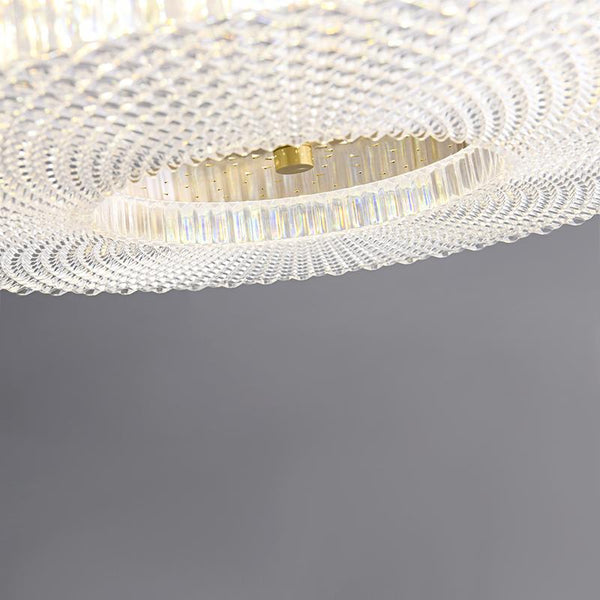 Thehouselights-White Acrylic LED Flush Mount Ceiling Lights-Ceiling Light--