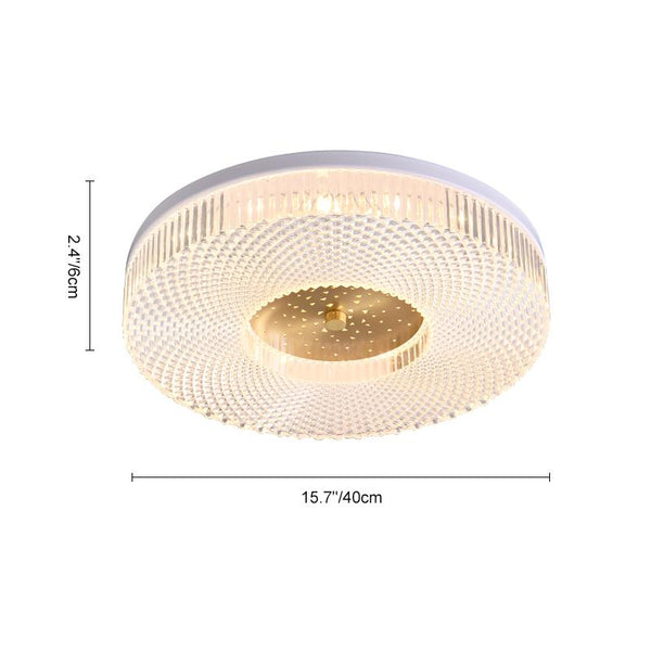 Thehouselights-White Acrylic LED Flush Mount Ceiling Lights-Ceiling Light--