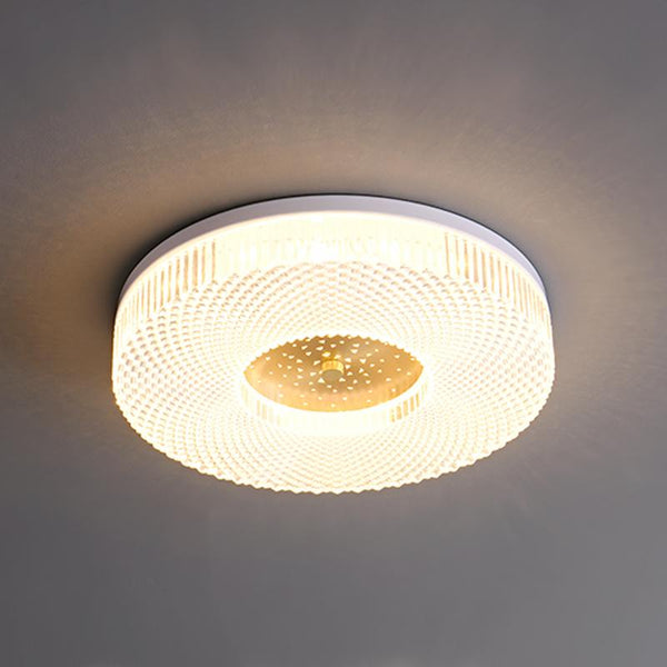 Thehouselights-White Acrylic LED Flush Mount Ceiling Lights-Ceiling Light--
