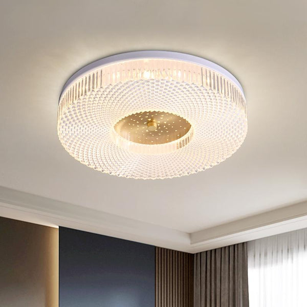 Thehouselights-White Acrylic LED Flush Mount Ceiling Lights-Ceiling Light--